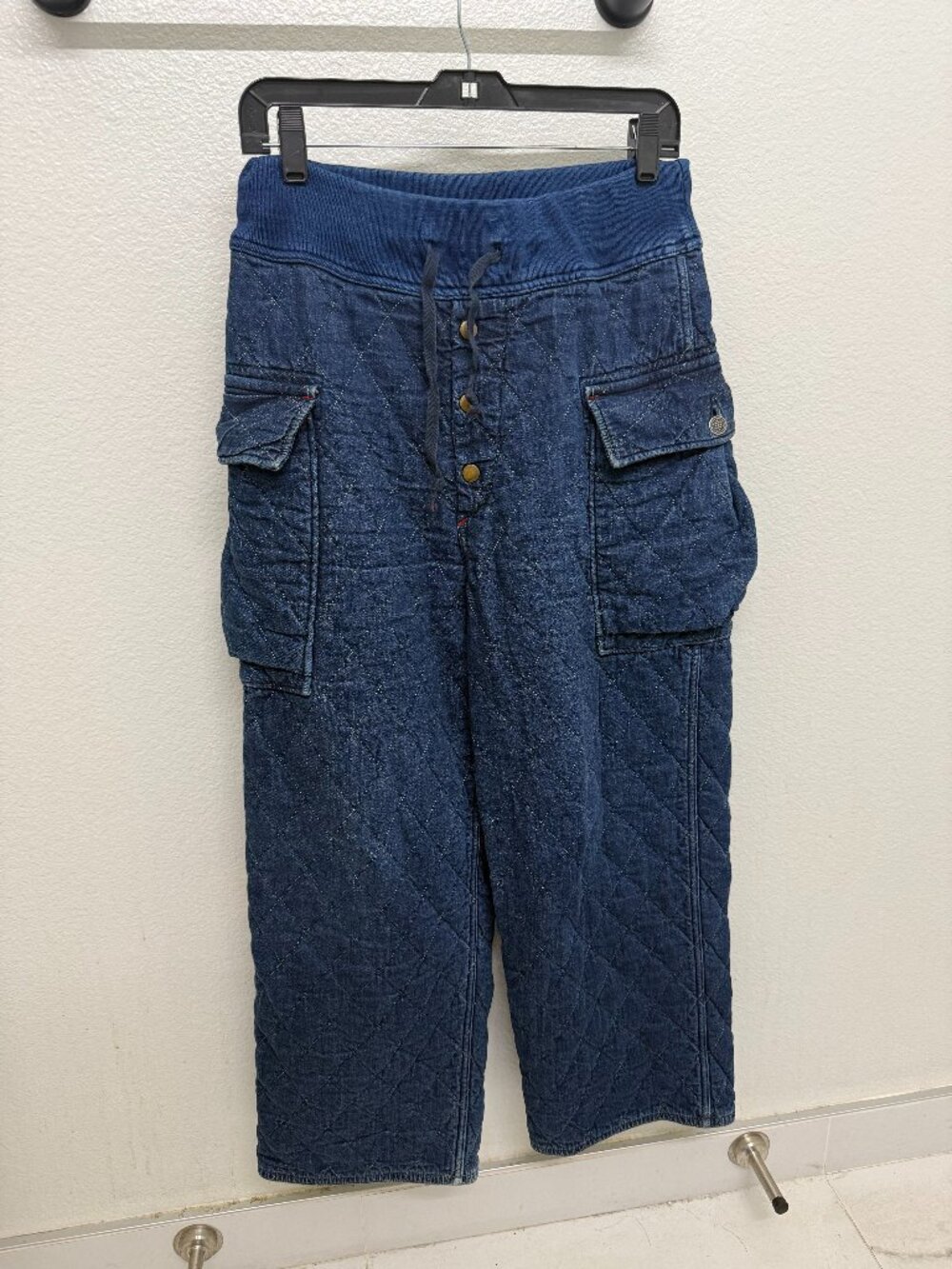 Kapital M Quilted Denim Cargo Pants Blue Made in Japan